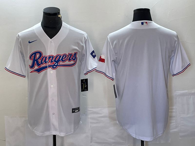 Men Texas Rangers Blank White Game Nike 2023 MLB Jersey style 1->texas rangers->MLB Jersey